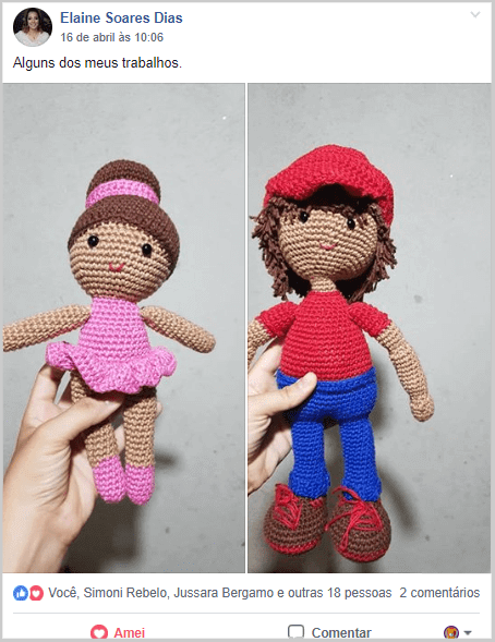 amigurumi super mario e bailarina
